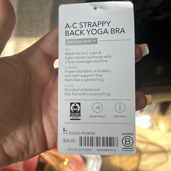Athleta A-C strappy back sports bra - Picture 4 of 4